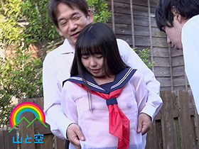 官能小説も嗜む、ちっぱい文学Ｊ系は露出好き！！放課後のセルフ露出を覗かれてしまい、全裸冒険の羞恥指令に抗えず、視姦快楽の虜となり肉オナホ志願！！泉りおん　サンプル画像07